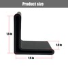 AFZZ Bed Frame Gash Protector Guards Black Bed Frame Corner