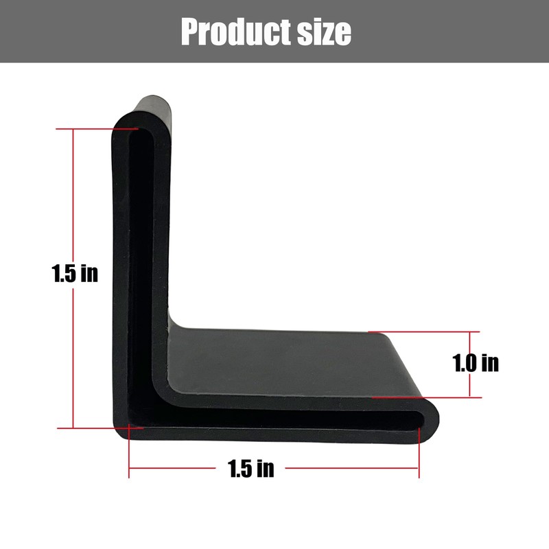 AFZZ Bed Frame Gash Protector Guards Black Bed Frame Corner