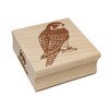 Peregrine Falcon Bird of Prey Raptor Square Rubber Stamp for