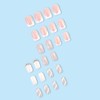 Clataly Pack of 24 Christmas Elk False Nails Snowflake Fake
