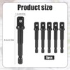 5pcs 3/8 Impact Adapter, Chrome-Vanadium Steel Impact Driver Socket Adapter