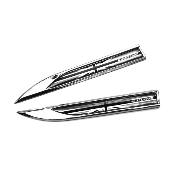 PTDecals One Pair Metal UK GB England United Kingdom Emblem