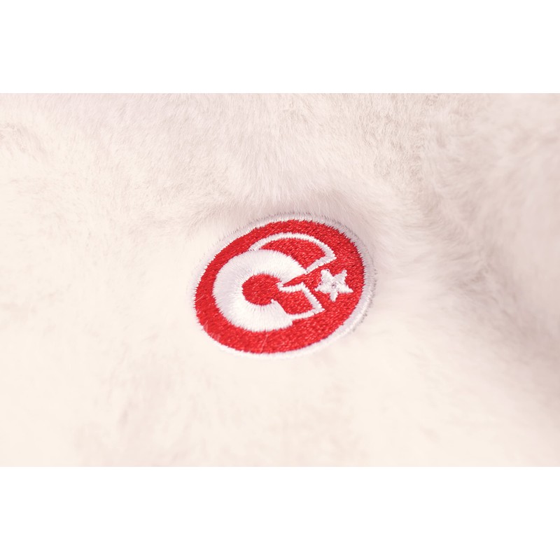 Golf Headcover Iron Cover Faux Fur Star Fluffy Boa (White)