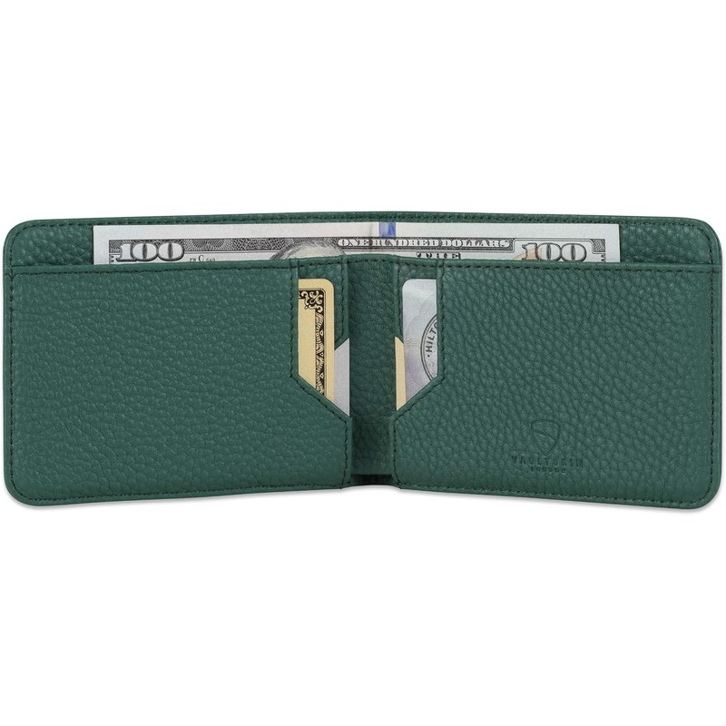 Vaultskin Cartera Bifold de Piel con Bloqueo RFID, Billetera Slim