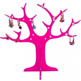 Super Cool Creations Pink Ring Tree (for earrings and rings) 14cm High and 17cm across