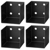 GBGS 4 Pcs 4x4 Pergola Wall Mount Bracket,11 Gauge(3 mm