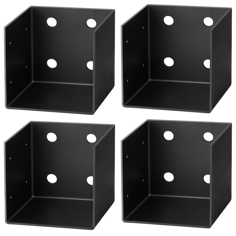 GBGS 4 Pcs 4x4 Pergola Wall Mount Bracket,11 Gauge(3 mm