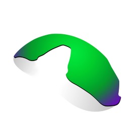 Littlebird4 Premium 1.5mm Polarized Replacement Lenses for Oakley Flight Jacket OO9401 Sunglasses - MultiOptions (Emerald Mirrored)
