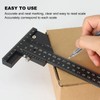 0 to 280mm T Shaped Ruler Aluminum Alloy Accurate Scale