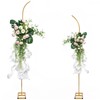 Liacere Wedding Arch Stand - Set of 2 Gold Curved