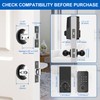 Fingerprint Door Lock Deadbolt with Handle Set – Smart Keyless