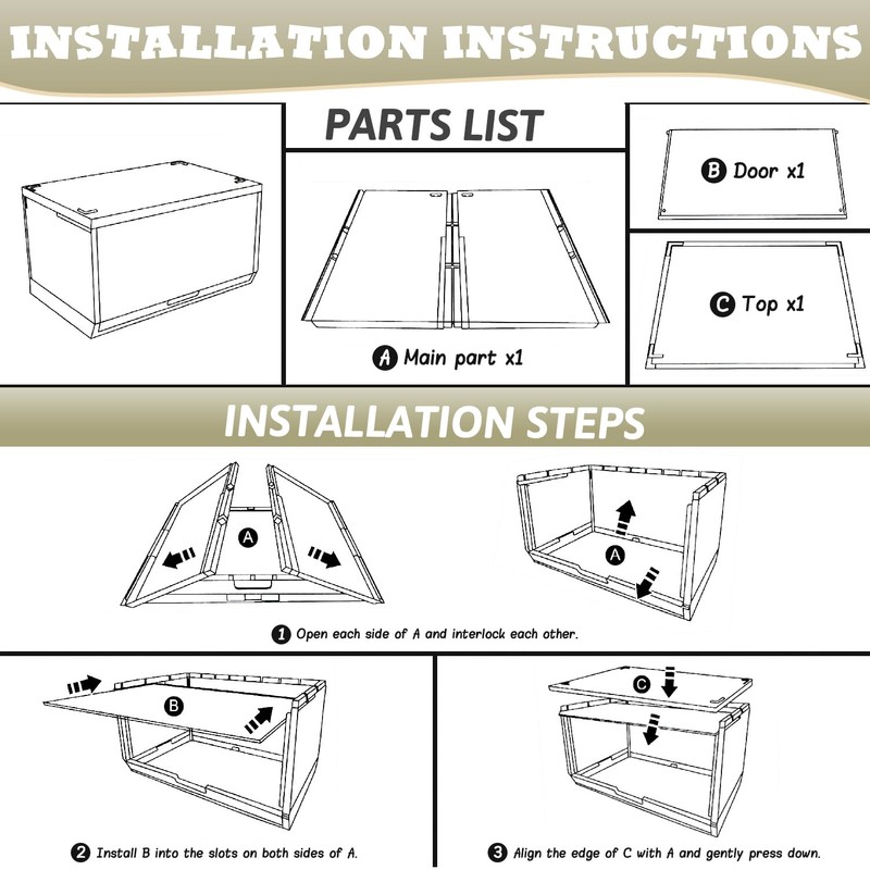 SCAVATA 2 Pack Large Hat Organizer Box, Stackable Clear Baseball