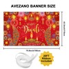 Avezano Happy Diwali Banner Diwali Telón de fondo para decoración