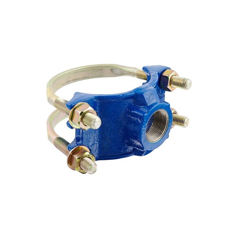 Smith-Blair Ductile Iron Saddle Clamp, Double Bale, 2" Pipe Size,