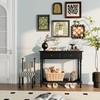 Solid Wood Console Entry Table with 2 Drawers, Accent Sofa