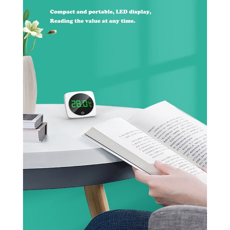 Aquarium Thermometer Digital, LED Display Aquarium Thermometer, High Precision induction