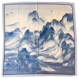 Myneiyi XL 43x43 Inch Extra Large Square Scarf Fashion Scarves Silk Feeling Hair Scarf Wrapping Scarfs Night Sleeping Headscarf BA10-04