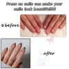 French Tip False Nails - 30pcs Short Almond Press on