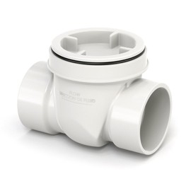 GASHER 3" PVC Backwater Valve Backflow Preventer Valve, Sewer Check Back Flow Preventer Drain Backflow Preventer Valve For a Variety Of Drainage Systems