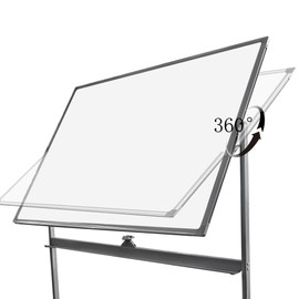 CMCTOTNG Rolling Whiteboard with Stand, 48”x36” White Board Dry Erase on Wheels, Large Mobile Dry Erase Board, Double Sided Magnetic Whiteboard, Portable White Boards
