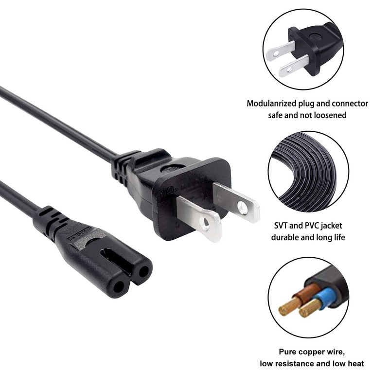 8ft Power Cord for HP OfficeJet Pro 6978 6968 4215