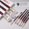 BEILI Vegan Makeup Brushes 9pcs Brush Set Makeup, Makeup Brush