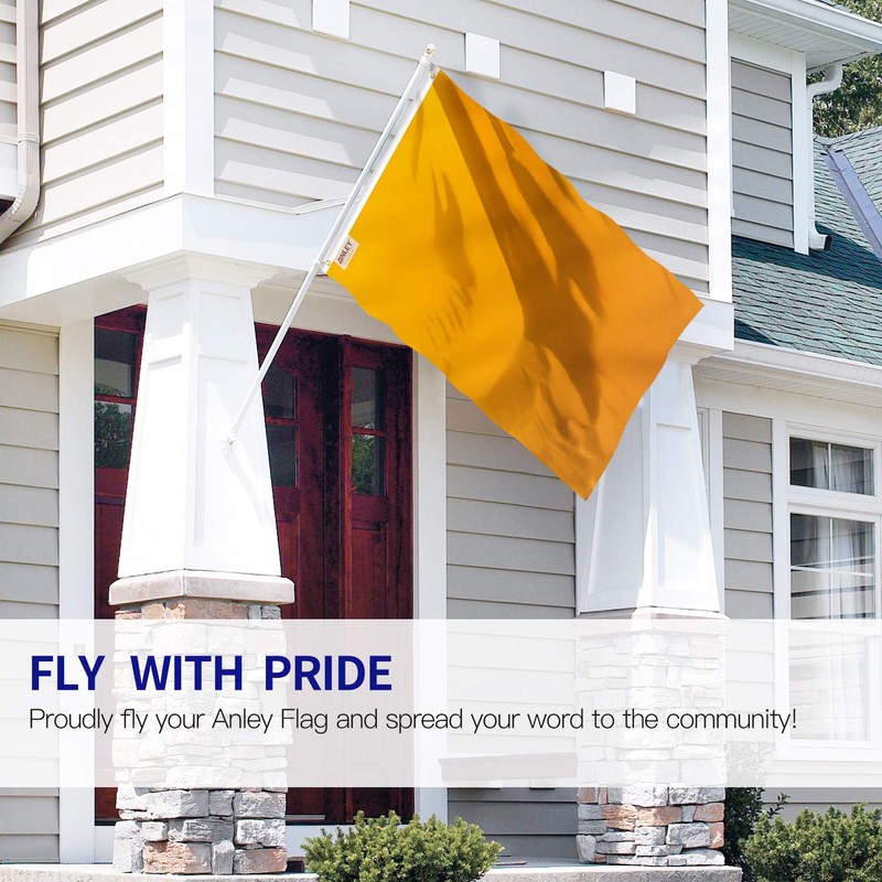 Anley Fly Breeze 3x5 Foot Solid Orange Flag - Vivid
