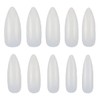 FOMIYES Strong Sturdy Nail Tips Pcs Water Drop Shape Fake
