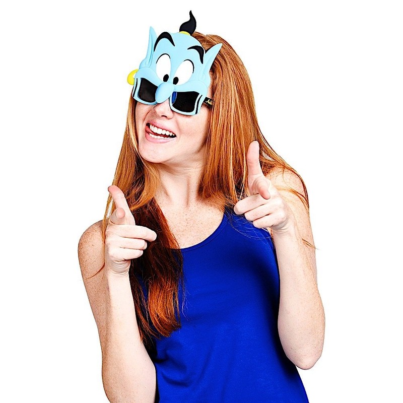Sun-Staches Official Disney Aladdin Genie Sunglasses | Costume Accessory Mask
