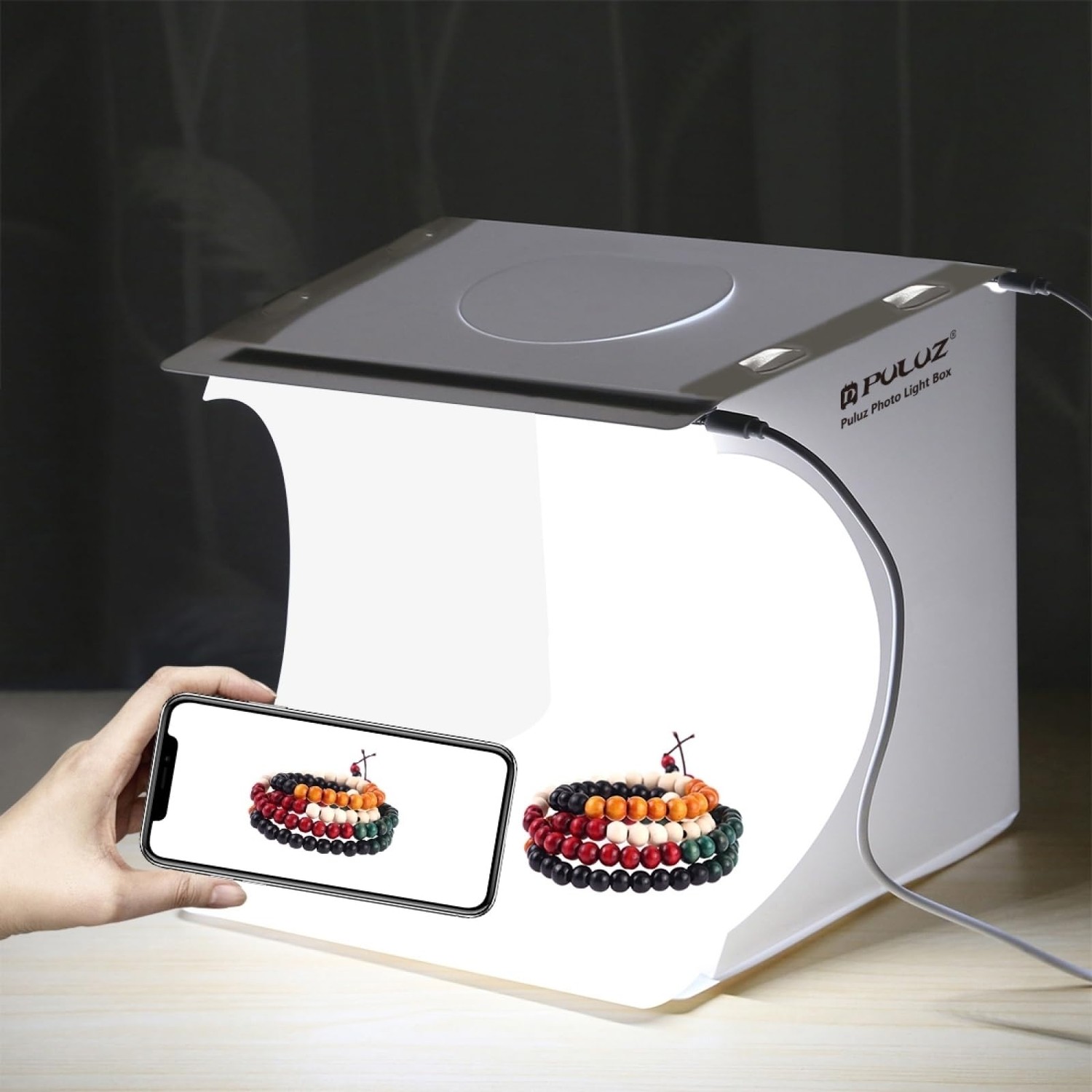 Mini Light Box Photography,PULUZ 20cm Photography Studio LightBox with ...