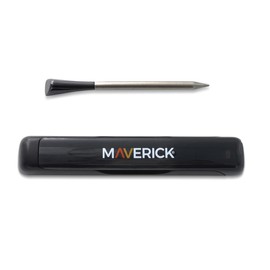 Maverick Stake Wireless Bluetooth Meat Thermometer, Battery-Free Probe, 2-Min USB Charge (Up to 4 Hrs), 32-ft App Range (iOS/Android), 572°F Ceramic Handle, Alerts, Graphs & Up to 8 Probes