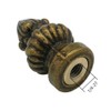 Alamic Lamp Finial Antique Brass Cap Knob Lamp Decoration for