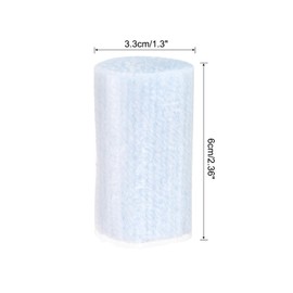 Patikil 10 Rolls Latch Hook Yarn Kit, Precut Yarn for Hook Rugs, Crochet & Tapestry DIY Craft, Light Blue