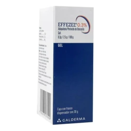 Gel Effeze 0.3% Galderm Para Piel Acneica De 30g Azul
