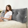 Zelladorra Headboard Pillow for Bed,Triangular Wedge Pillow Headboard Soft Support