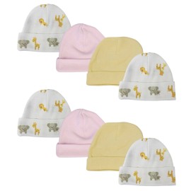 UD_Baby Girls Caps (pack Of 8) Nc_0380