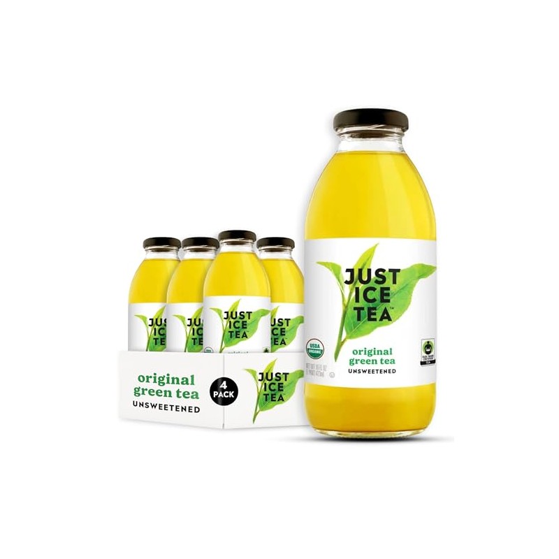 Just Ice Tea Organic Iced Tea, 16 Fl Oz Glass