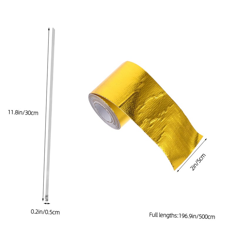 Mobestech Flame Retardant Aluminum Foil Fiber Cloth Tape Heat Resistant