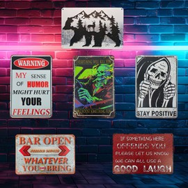 Metal Tin Signs Vintage Decor Funny SarcasmMan Cave Decor Tin Signs Garage Suitable for: bars, homes, bedrooms, garages (BX, 30cm*20cm)
