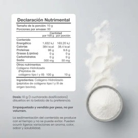 Colágeno Hidrolizado Entera Sin Sabor Tipo 1 Y 3 Sin Azúcar                                                                                           