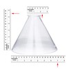 B&P Lamp® Clear Glass Deep Cone Shade with 7 Inch