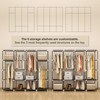 MOGELAFOO Portable Closet Wardrobe, 67-Inch Clothes Organizer with 4 Hanging