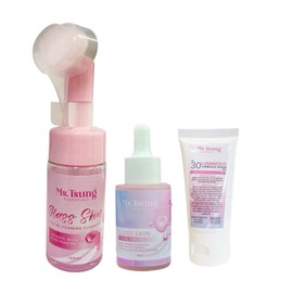 Essentials Ms. Tsung Essentials Day Time Beauty Bundle: Glass Skin Cleanser, Serum & Sunblo