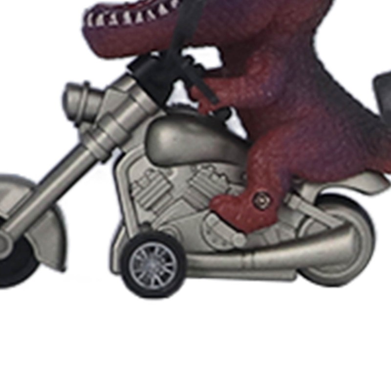 4Pcs Dinosaur Motorbike Toy Motorcycle PVC Pull Car Home Decoration