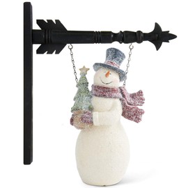 8.75 Inch Resin Glittered Vintage Snowman Arrow Replacement