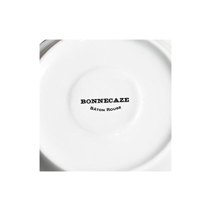 Porcelain French Absinthe Coaster/Saucer, 2f25, Green/Gold