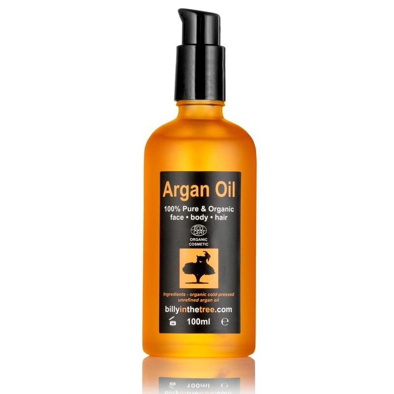 Pure Argan Oil 100ml. 100% Pure and EcoCert Certified Organic.
