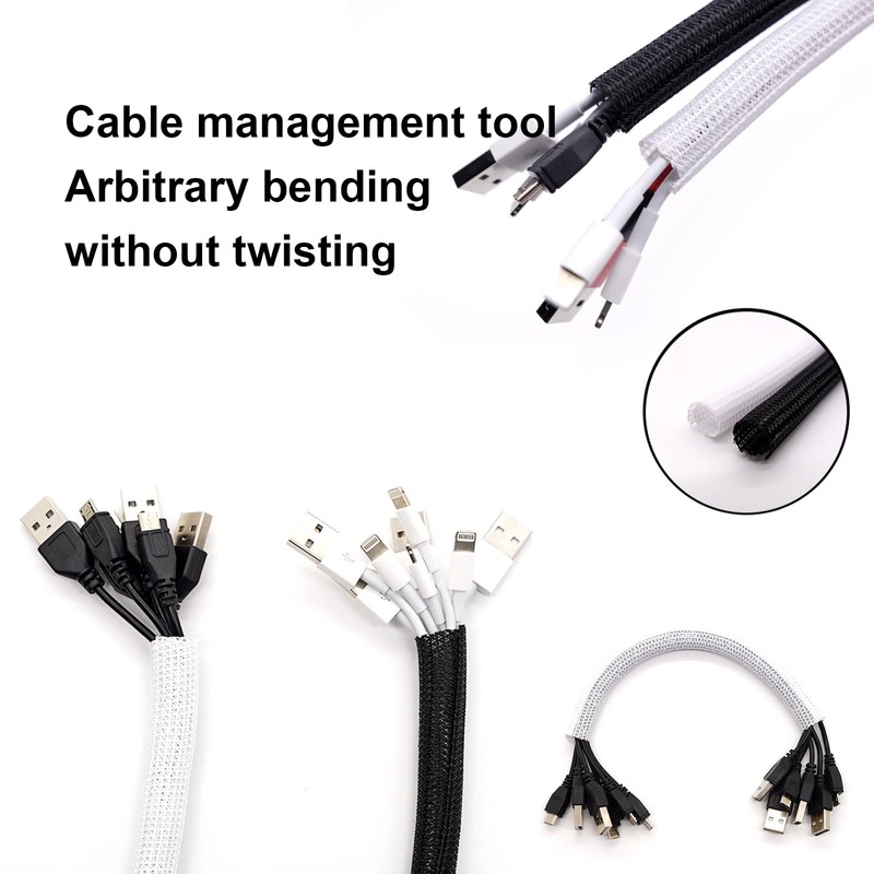10ft - 1/2 inch Cord Protector Wire Loom Tubing Cable