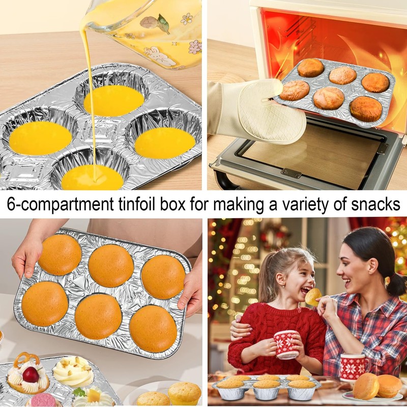 Kaishuai Muffin Trays, Tarts, Aluminium Trays, Baking Moulds, One Mould