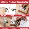 Arrow Combination Square, 6-Inch Combo Square with Stainless Steel Ruler,